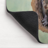 Baby Gray Eichhörnchen Weihnachten Mousepad (Ecke)