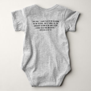 Baby Gray Snap T-Shirt Gottes Versprechen Baby Strampler