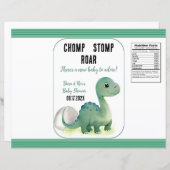 Baby Green Dinosaur Chomp Stomp Roar Chip Bag (Vorne/Hinten)