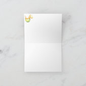 *~* Baby Green Dragon Boy Baby Dusche Vielen Dank Dankeskarte (Innenseite)