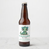 Baby green Dragon Zuhause Brew Beer Bierflaschenetikett (Vorderseite)