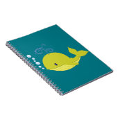 Baby Green Whale Notizblock (Rechte Seite)