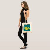 Baby Green Whale Tragetasche (Vorderseite (Model))