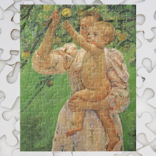 Baby greift nach einem Apfel von Mary Cassatt Puzzle