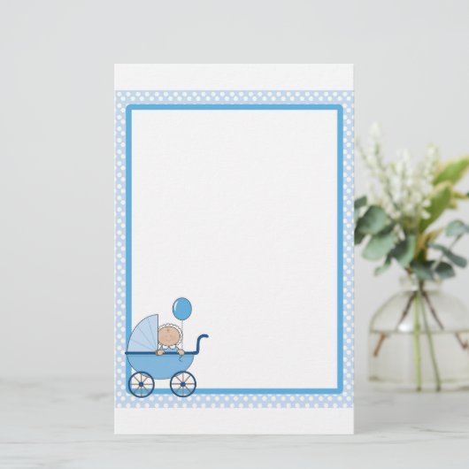 Baby-Grenzjunge Briefpapier (Stehend Vorderseite)