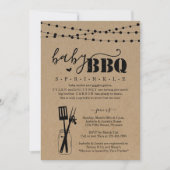 Baby GRILLEN - Baby Sprinkle Baby Q BaByQ Barbeque Einladung (Vorderseite)