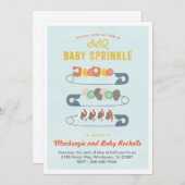 Baby GRILLEN Einladung (Vorne/Hinten)