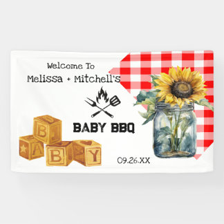 Baby GRILLEN Paare Babydusche Begrüßungszeichen Banner