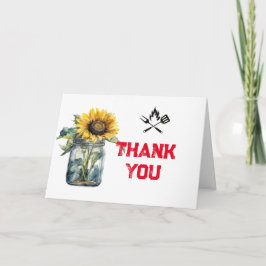 Baby GRILLEN red kariert Gingham Baby Dusche Foto Dankeskarte