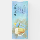 Baby GRILLEN und Beer | Thema Sommerdusche im Frei Banner (Vertikal)