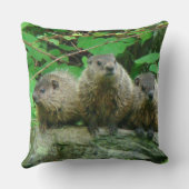 Baby Groundhogs - Woodchucks - Grundsows Kissen (Rückseite)