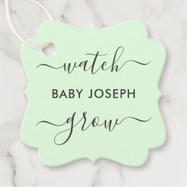 Baby Grow, Pflanze Geschenktafel, Gefälligkeitstem Geschenkanhänger