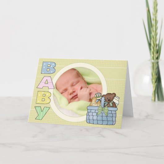 Baby-Grußkarte Karte (Vorderseite)