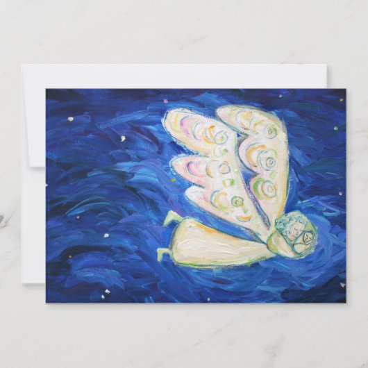 Baby Guardian Angel Art Custom Einladungen (Vorderseite)