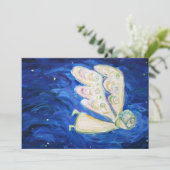 Baby Guardian Angel Art Custom Einladungen (Stehend Vorderseite)