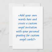Baby Guardian Angel Art Custom Einladungen (Rückseite)