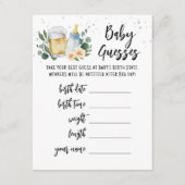 Baby Guesses Predictions Baby Is Brewing card Einladung (Vorderseite)