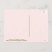 Baby Guinea Pig Frohe Weihnachtskarte Feiertagspostkarte (Rückseite)