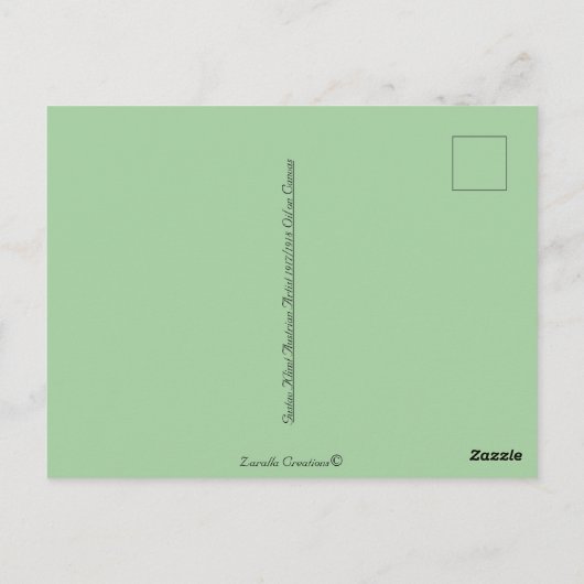 Baby Gustav Klimt Vintag Art Postkarte (Rückseite)