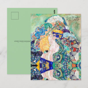 Baby Gustav Klimt Vintage Kunst Postkarte
