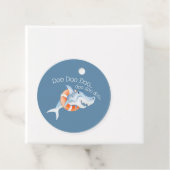 Baby Hai Baby Dusche Blue Aquarell Danke Geschenkanhänger (Beispiel)