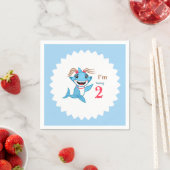 Baby-Hai-Geburtstag Serviette (Beispiel)