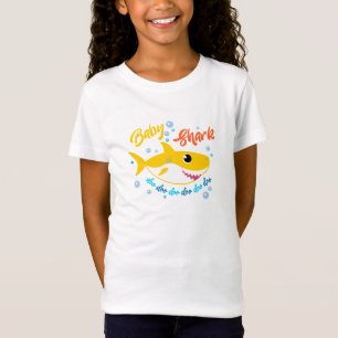 Baby-Haifisch Doo Doo Doo blaue und rosa T-Shirt