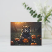 Baby Halloween Werewolf Postkarte (Stehend Vorderseite)