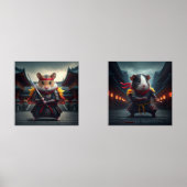 Baby Hamster und Guinea Pig Ninjas Print Set 2 (Vorderseite)