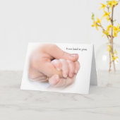 Baby Hand in White Karte (Gelbe Blume)