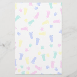 Baby Hand Prints und Foot Prints Briefpapier