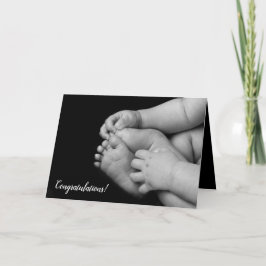 Baby-Hände und Füße Karte