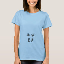 Baby-Hände und Füße Mutterschafts-Shirt-