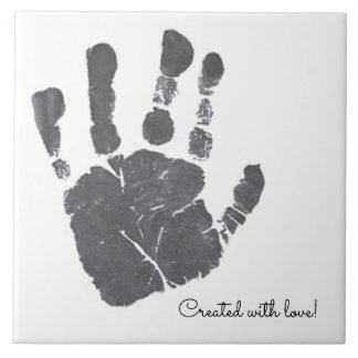 Baby Handprint Kinderzimmer dekorativ Fliese