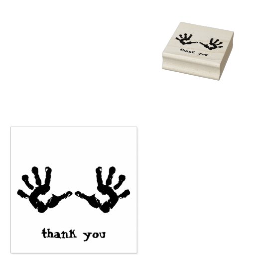 Baby Hands Newborn Danke Gummistempel (Stempel)