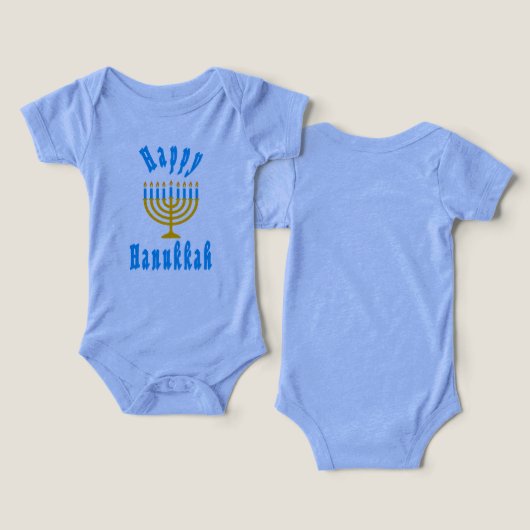 Baby Hanukkah T-shirt (Design Vorderseite & Rückseite)