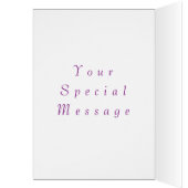 Baby Happy Birthday Card Kleines Mädchen Schwingen (Innen (Links))