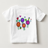 Baby Happy Blume Baby T-shirt (Rückseite)