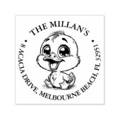 Baby Happy Duck theme Permastempel (Design)