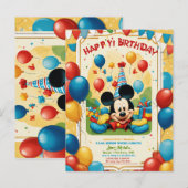 Baby-Happy-Geburtstagskarten Einladungspostkarte (Vorne/Hinten)