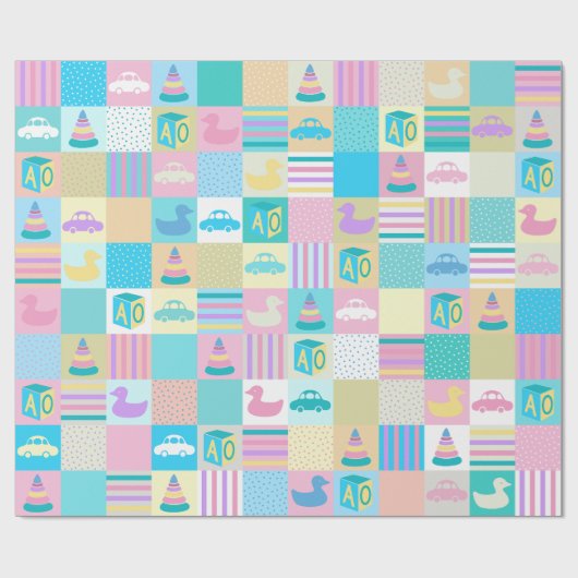 BABY HAPPY GESCHENKPAPIER (Flach)