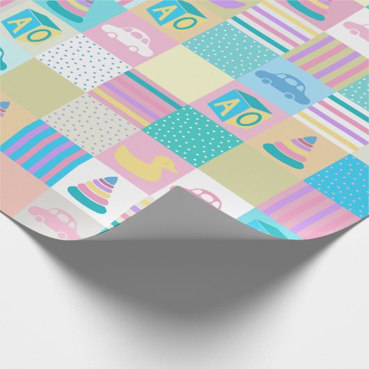 BABY HAPPY GESCHENKPAPIER (Ecke)