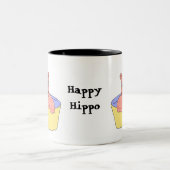 Baby Happy Hippo Zweifarbige Tasse (Mittel)