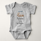 Baby Happy Valentines Bodysuit für Neugeborene Baby Strampler (Vorderseite)