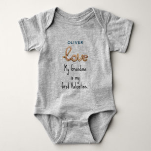 Baby Happy Valentines Bodysuit für Neugeborene Baby Strampler