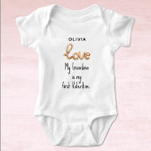 Baby Happy Valentines Bodysuit für Neugeborene Baby Strampler