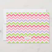 Baby-Häschen-Geburtstags-Party Einladung (Rückseite)