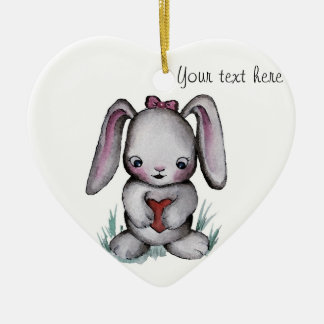 Baby-Häschen-Verzierung Keramik Ornament