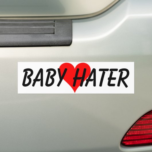 BABY-HASSER AUTOAUFKLEBER (Auf Auto)