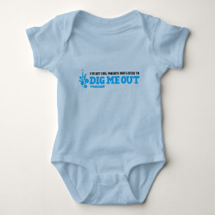 Baby hat coole Eltern, die hören, um mich heraus Strampler